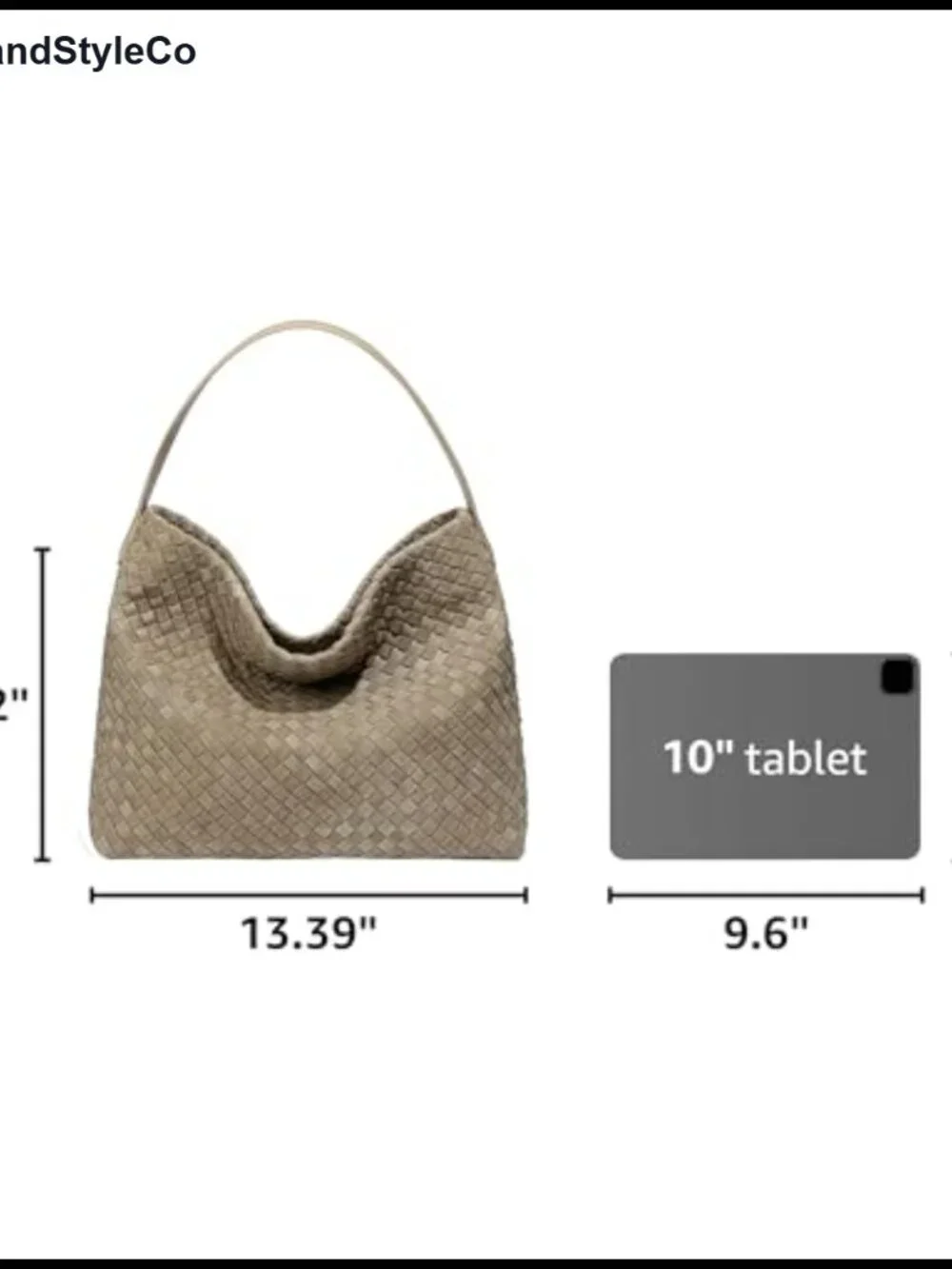 Suede Woven Hobo Bag with Crossbody Strap